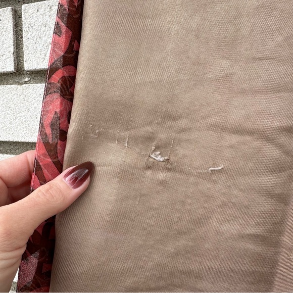 Darn Good Yarn Silk Wrap Mini Skirt Reversible Boho Patchwork Festival Pink 4-12 - Picture 6 of 8